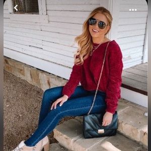 Vintage Y2K chenille sweater